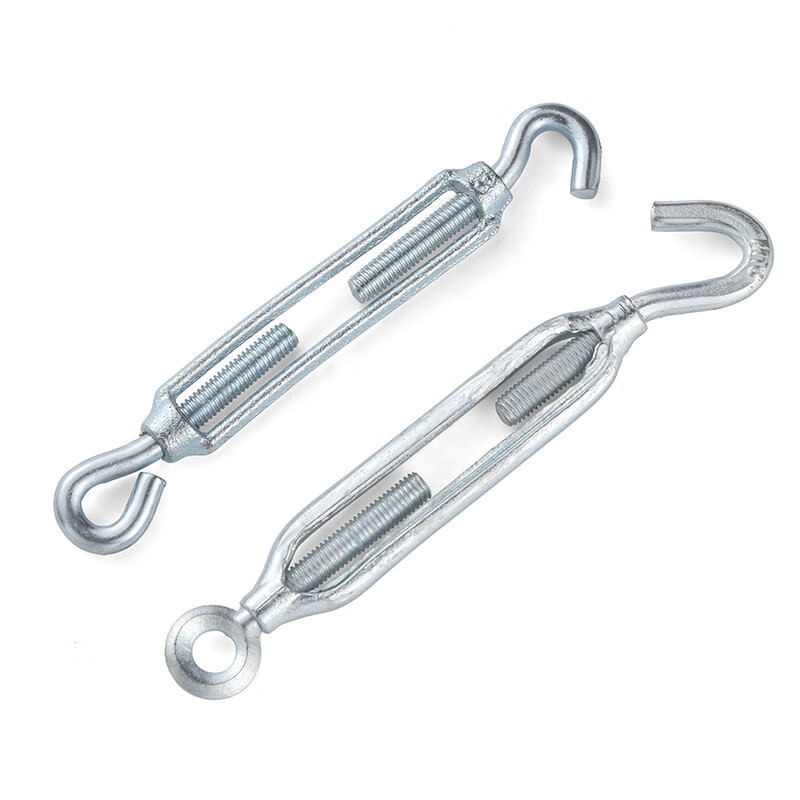 Jinggong galvanized 304 stainless steel flower basket screw tightener bolt tightening wire rope lock buckle rope tightener Hualan upgraded heavy-duty M10 (1 piece) hook type