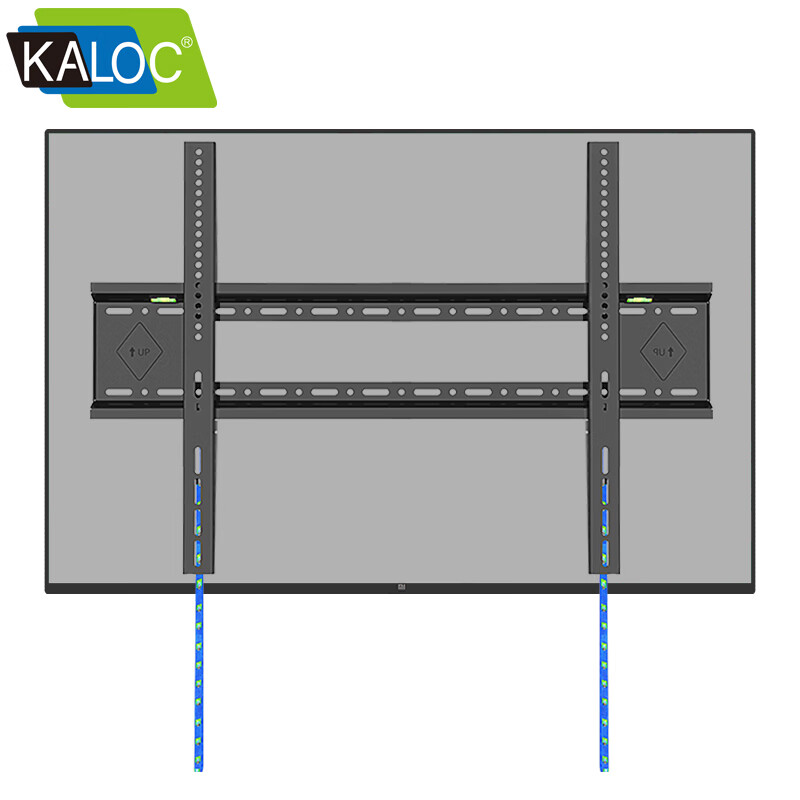 KALOC thickened TV rack 65 85 90 100 inches suitable for Philips Toshiba Sharp Hisense Xiaomi commercial display all-in-one fixed ultra-thin wall-mounted shelf E85 (40-90 inches suitable)