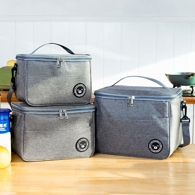 Shikun refrigerated bag, portable cold-keeping extra thick insulation bag, frozen lunch box bag, lunch box bag, outdoor insulated box, commercial stall bag, navy small size