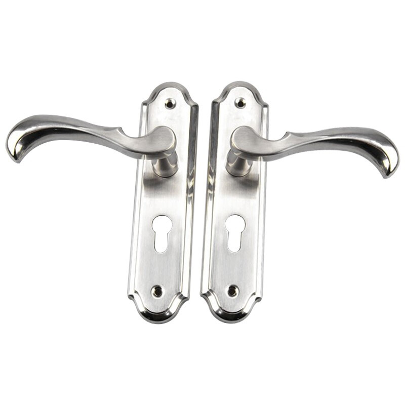 Hasdick Beijing Warehouse Delivery HKCL-32 Stainless Steel Wooden Door Handle Lock Bedroom Safety Door Lock Wooden Door Light Sound Room Door Lock Handle Lock Premium Small 50 Light Sound Lock