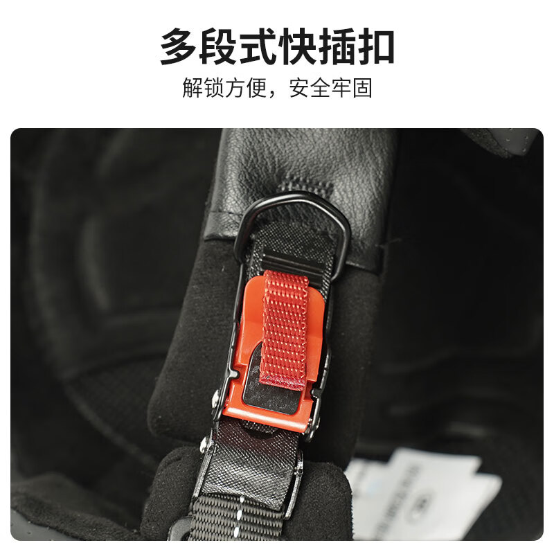 C-RIDING Motorcycle Helmet Cruiser Motorcycle Retro Three-quarter Half Helmet Men's Winter Cycling Helmet Electric Vehicle Women's Safety Black with Mask L (58-59 Head Circumference)