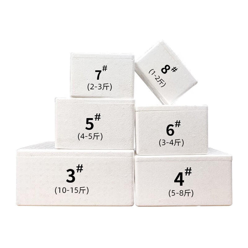 Thickened and large-sized high-density postal foam box express special insulated box commercial stall vegetable fresh fruit refrigerated frozen fresh-keeping box carton reference 10-15 catties package 3 No. 3 thickened version