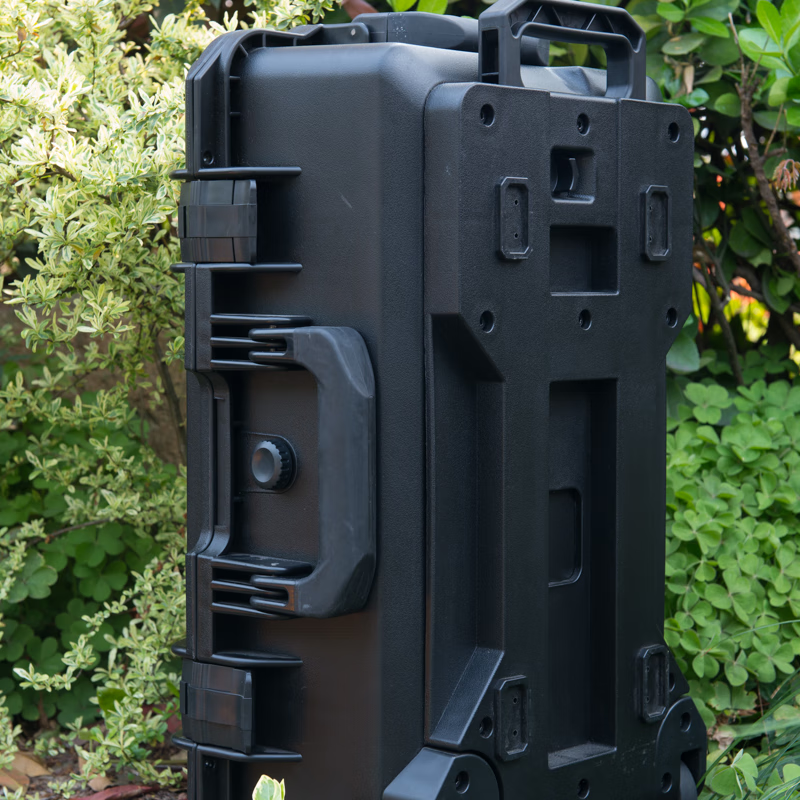 SMRITI heritage protective box black large trolley box thickened waterproof and dustproof multi-functional equipment tool box S6548 black empty box