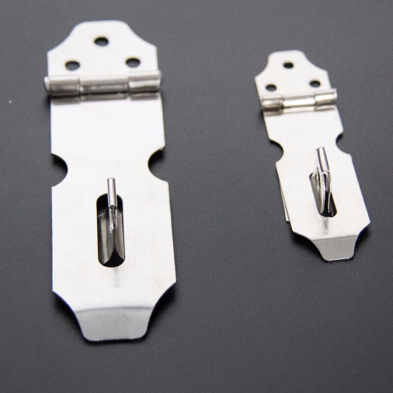 Jingluo KCAA-561 stainless steel lock anti-theft door buckle door nose latch padlock hasp lock plate lock plate lock padlock (with screws) 3 inches (large size 3)