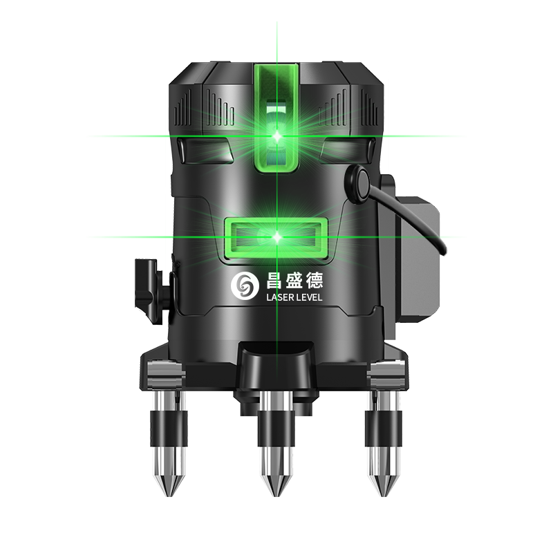 Changshengde infrared level meter high-precision strong light thin line laser 235 automatic leveling outdoor water level meter imported green light 5 lines Big Mac dual power