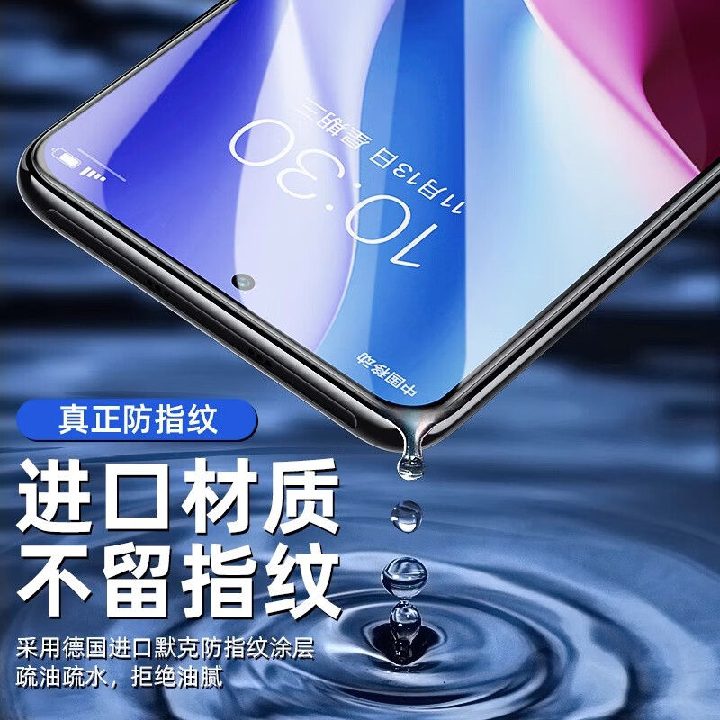 Lushuang Redmi K80/K80Pro high-definition tempered film full screen coverage, eye protection, anti-blue light, anti-fall, anti-explosion, anti-scratch, anti-fingerprint REDMI k80pro mobile phone glass protective film Redmi K80/K80Pro high-definition tempered film 2 pieces