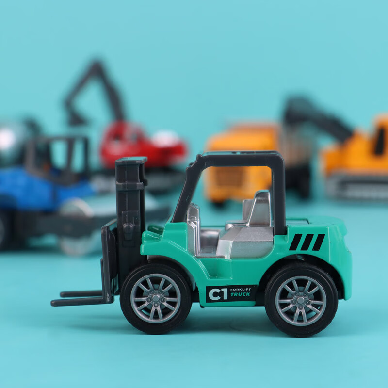 TaTanice children's alloy engineering vehicle toy excavator shovel forklift set collection car model boy New Year gift
