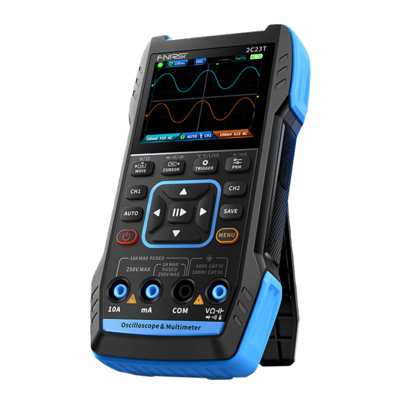 FNIRSI2C23T 3-in-1multi-function oscilloscope handheld small 2C23T(two 10X probe) Engl