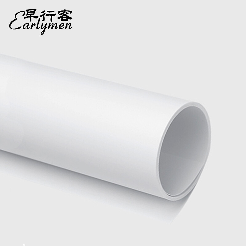 Morning Traveler Frosted PVC Photography Background Board White 70*140cm Photo Background Cloth Background Paper Cutout Image Shooting Reflective Board Waterproof Anti-wrinkle Photo Studio Shooting Props