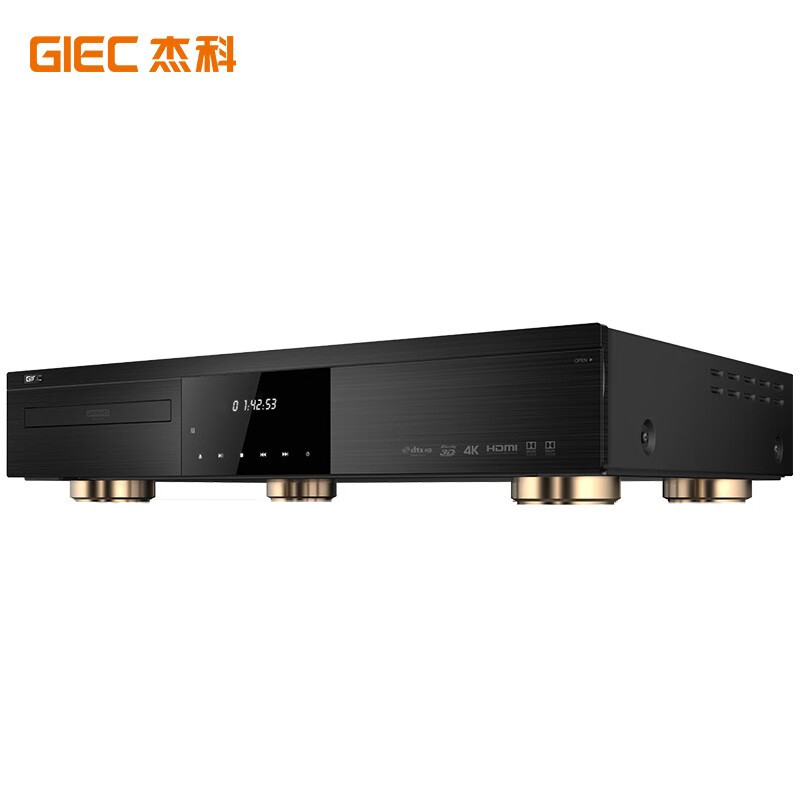Jieco BDP-G5800 4K Blu-ray player uhd Dolby Vision HDR10 3D disc home theater DVD player SACD DSD lossless hard drive compartment panoramic sound 7.1 package three 8T hard drive full + 2 4K discs + 4K ultra-clear cable