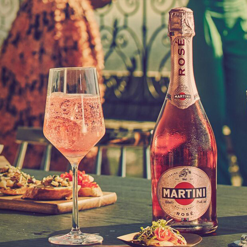 Martini wine imported from Italy Rose pink sparkling wine 750ml for boyfriend and girlfriend Spring Festival New Year gift