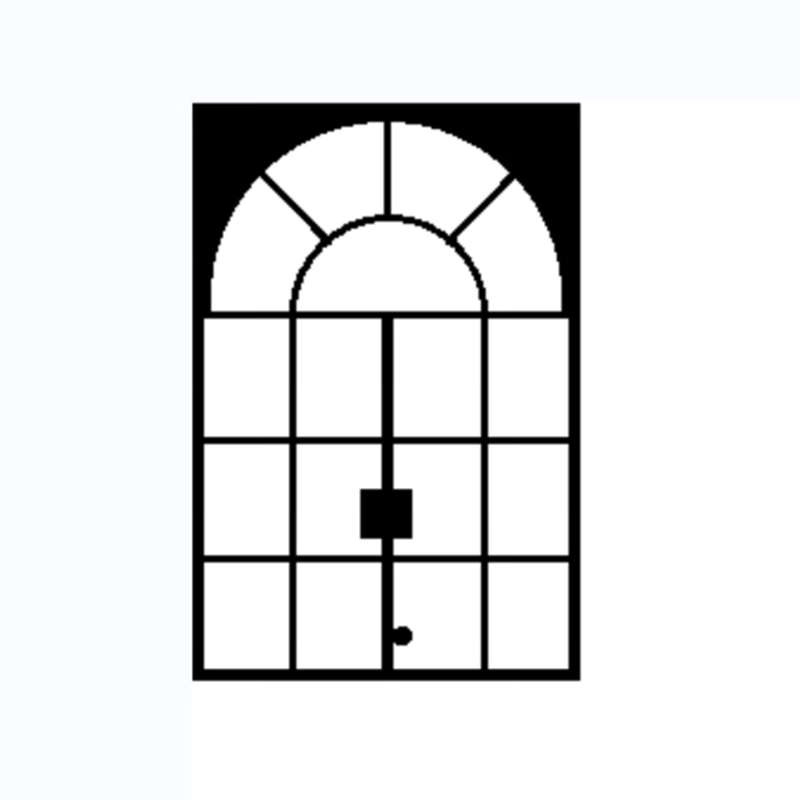 Vinoa French retro wrought iron steel window indoor partition window loft decorative art Changhong glass casement window customization width 90 height 135 style one with transparent glass