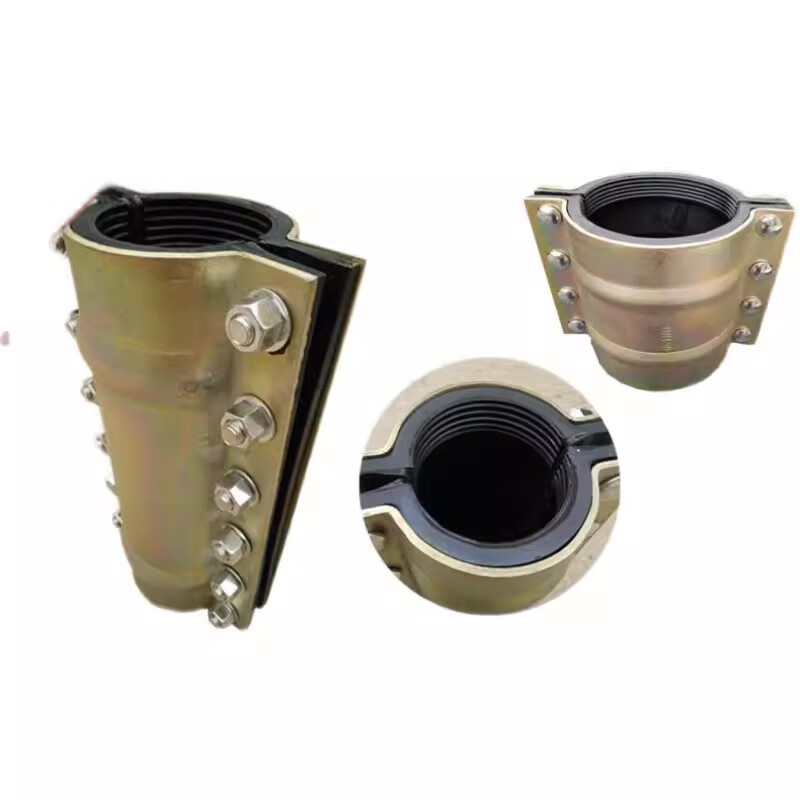 Galvanized Huff Festival emergency repair connection on construction site PE PVC pipe leak patcher holding hoop 90 long ultra-short water pipe leak plugging splint DN100*90 (card outer diameter 114)