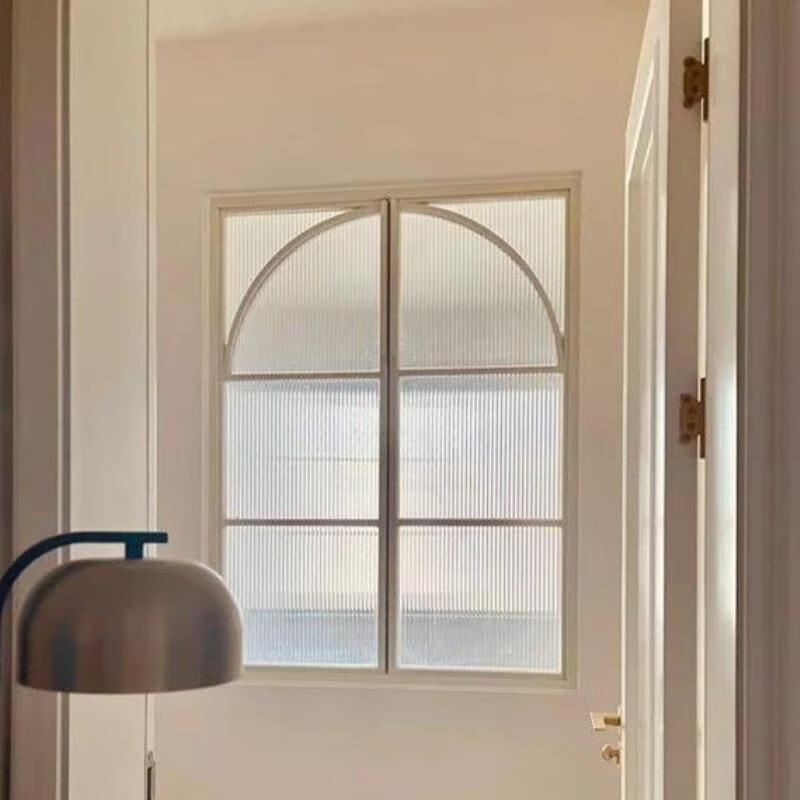 Yaotian customized French American iron art indoor living room loft lighting lattice window partition decoration fake window Changhong glass width 80 height 120 with transparent tempered glass