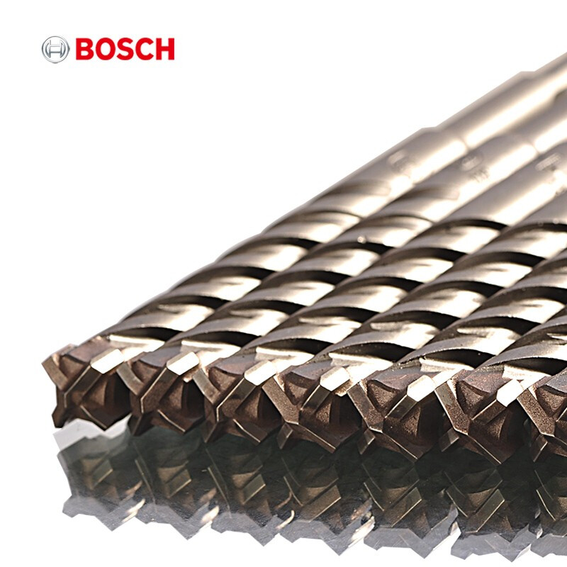 Bosch (BOSCH) four-pit 5 series four-edged electric hammer drill bit two-pit two-slot round shank impact drill bit can drill reinforced wall concrete four-pit 5 series drill bit 6X100X160MM