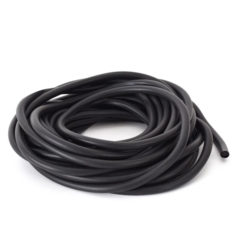 Deqi EPDM sponge rubber round strip foam sealing strip black O-shaped strip sound insulation sealing foam strip diameter 2mm (ten meter price)