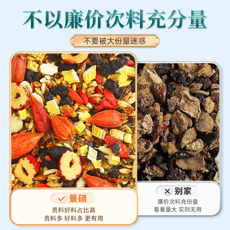 Jingshuo Wuliubabao tea, ginseng, wolfberry, mulberry, nourishing kidneys and yang, soaked in water, health-preserving tea for men, nourishing kidneys, essence, qi, blood, and liver, 40 bags, 20 bags