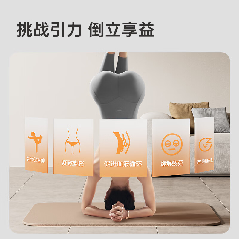 Dapa inversion machine home fitness equipment inverted traction puller stretcher inverted lumbar chair inverted yoga aid black gray 180 degree adjustment/stainless steel frame ordinary express