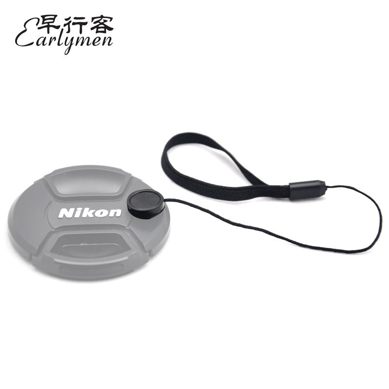 Early traveler lens cover anti-lost rope lens cover rope adhesive suitable for Nikon Canon Sony Fuji Olympus Panasonic lens accessories 3M adhesive