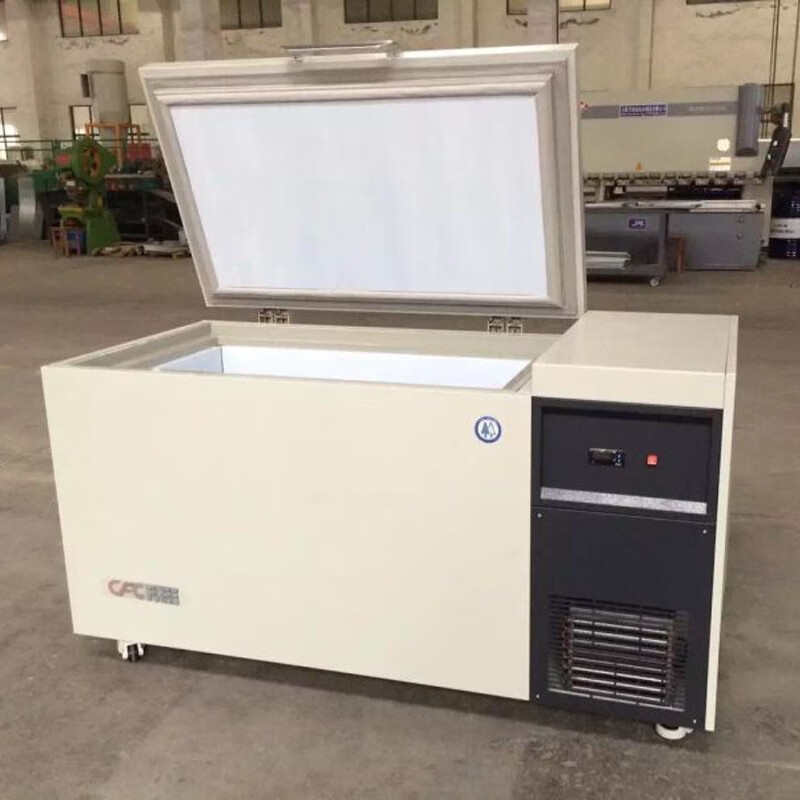 Jiesheng (JS) ultra-low temperature large capacity freezer 480L horizontal - 40/60/86 degrees cryogenic freezer quick-frozen seafood commercial test - 65 degrees 480L (-25 to -65 adjustable)