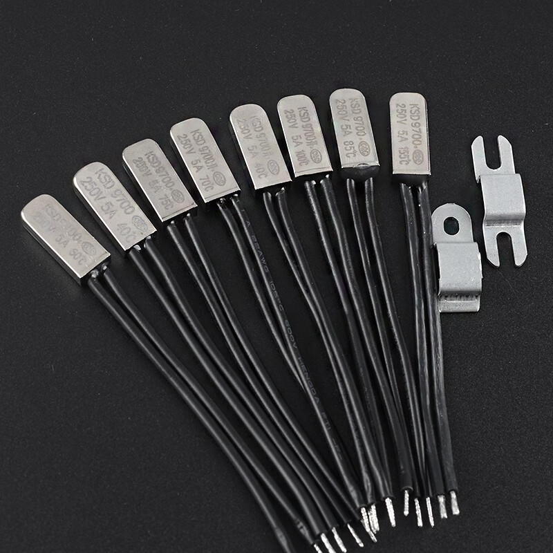 KSD9700 normally open temperature control switch 5A temperature thermal protector 40/45/50/60/90/95/100~150 degrees normally open 85 degrees (5 pieces)