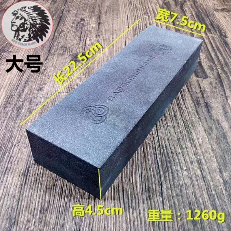 New red head Brazilian black double-sided thick and fine stone knife sharpener for sharpening and whetstone correction without hurting the knife Double-sided human head whetstone large