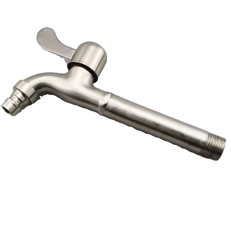 Danlan 304 stainless steel washing machine faucet 4 points household mop pool extended faucet stove faucet universal type copper core electroplating mesh mouth faucet (9 cm)