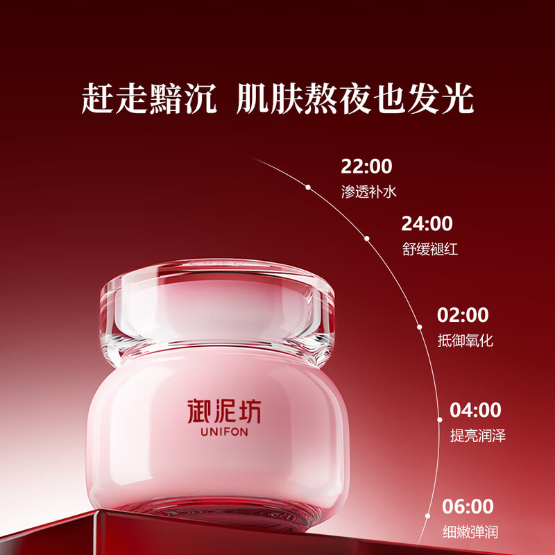 Yunifang Mask Hyaluronic Acid No-Rinse Rose Sleeping Mask 100ml Hydrating, Moisturizing, Soothing and Rejuvenating Holiday Gift