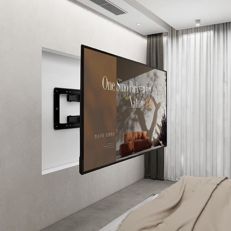 TAZD22-120-inch TV stand wall-mounted display TV hanger telescopic bracket rotating hanger Hisense Huawei TCL Sony Skyworth Changhong Xiaomi suitable for 50-110 inches widened base | dedicated for large screens