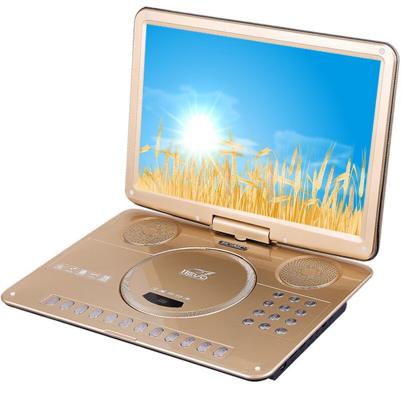 Xianke HD DVD player all-in-one student teaching material CD VCD player mobile DVD player home children small English EVD 19 British standard ultra-thin local gold standard + 64G selected audio and video U disk