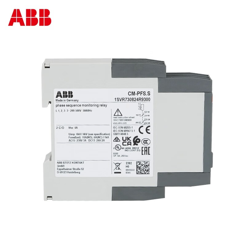 ABB phase sequence protector CM-PFS.S three-phase monitor series CM-PEFCM-MPS.41S If you need other models, please contact customer service