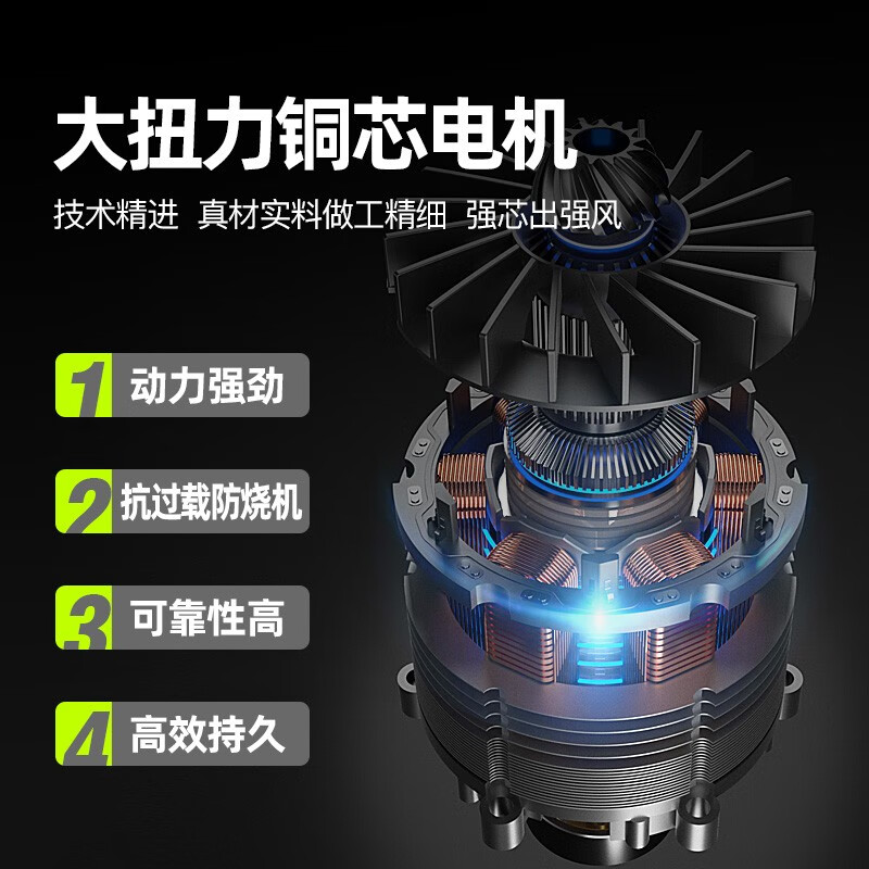 Deyun Electric Rechargeable Blower Lithium Battery High Power Industrial Storm Gun Snow Blower Soot Blower Electric Farm Tool DY-Baofengchui 6888TV2 Electric 1 Charge-Hurricane Model (21V)