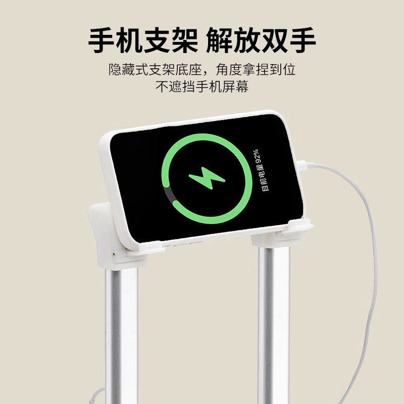 DULA aluminum frame front opening cup holder suitcase trolley case USB suitcase password box boarding case Haoyue White 20 inches