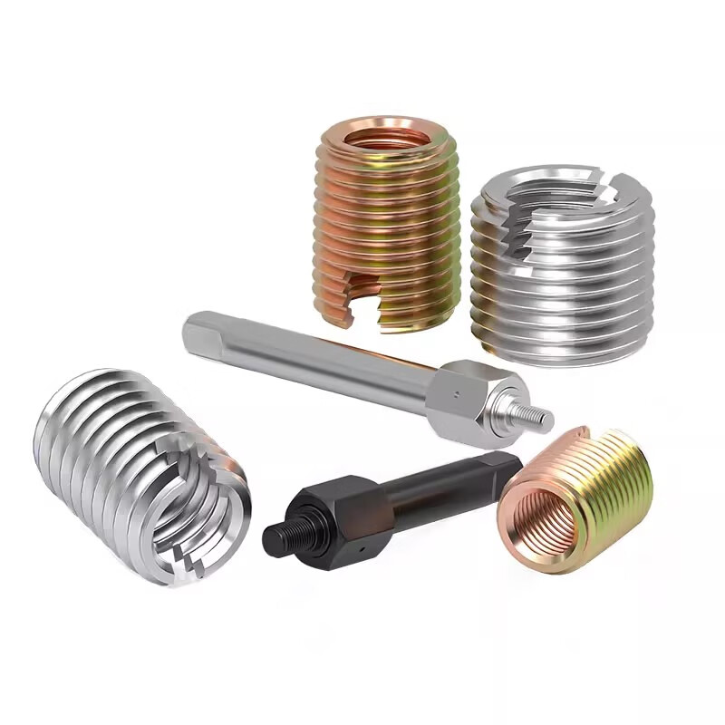 Tianzhuo Hardware 304 stainless steel/color galvanized 302 type self-tapping braces self-tapping screw sleeves slotted thread sheath protective sleeve bushing inner 4*0.7-outer 6.5*0.75-length 6 (5 pieces)