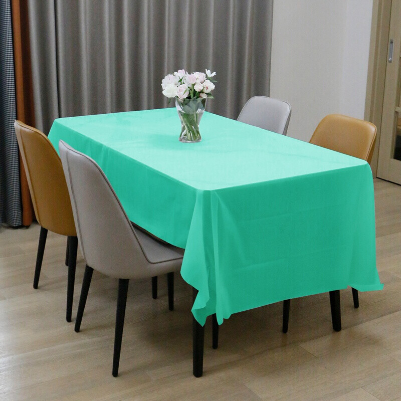 Houdafu disposable tablecloth rectangular waterproof solid color plastic tablecloth thickened tablecloth for birthday party annual meeting black 137*274cm