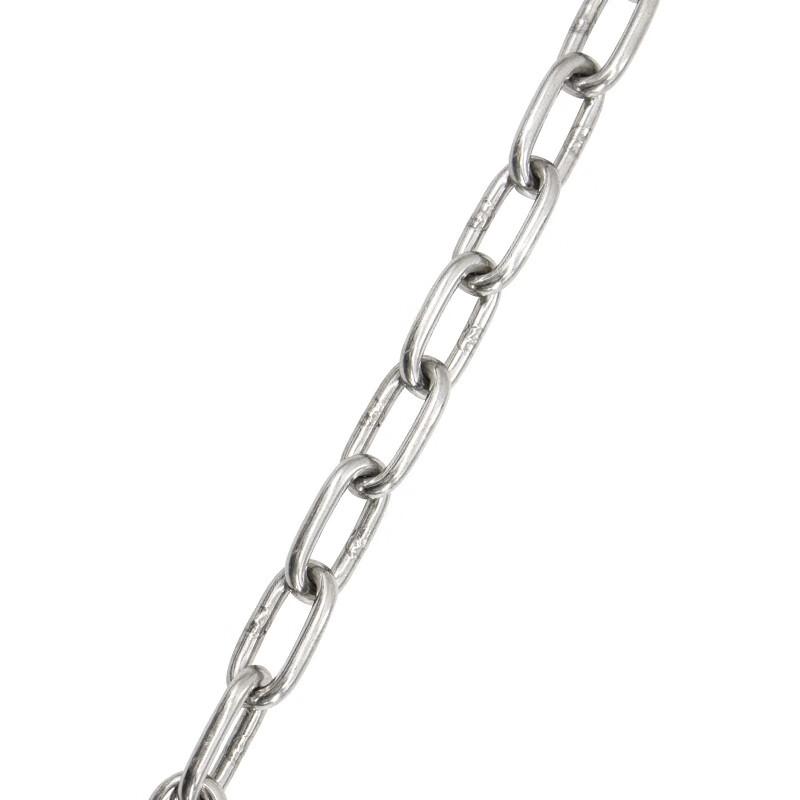 Hesdig 304 stainless steel chain iron chain lifting chain guardrail chain chandelier thick iron chain swing chain Jingcang flash delivery 4mm thick 2 meters long JG-1907