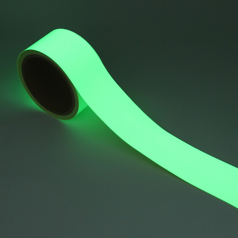 Hasdick Beijing Warehouse Delivery HKLY-102 Luminous Tape Luminous Tape Green Reflective Fluorescent Tape Green Light (Bright) 2.5cm*3m