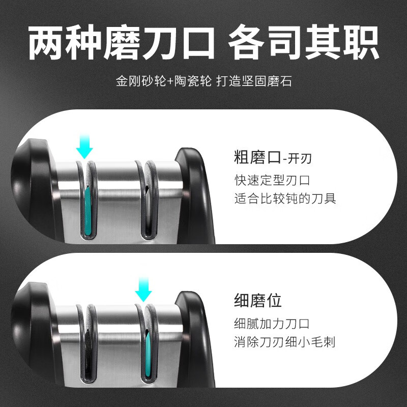 Wang Mazi household knife sharpener artifact multi-functional kitchen knife scissors whetstone sharpening tool same model as Fat Donglai