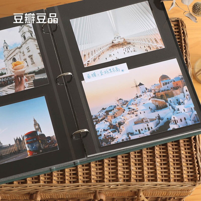 Douban Doupin Photo Album-Forest Green Memorial Album Loose-leaf Photo Album Large Capacity Photo Album Polaroid Photo Album