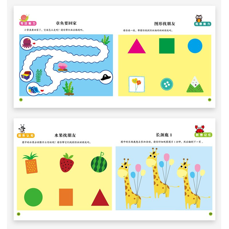 Sunshine Baby Whole Brain Development Thinking Training 2 to 3 years old