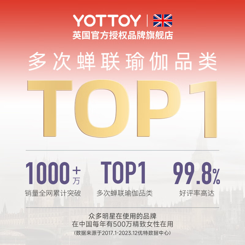 Yottoy yoga mat fitness mat TPE anti-slip thickened widened and lengthened 185*80cm men's and women's sports mat for home use