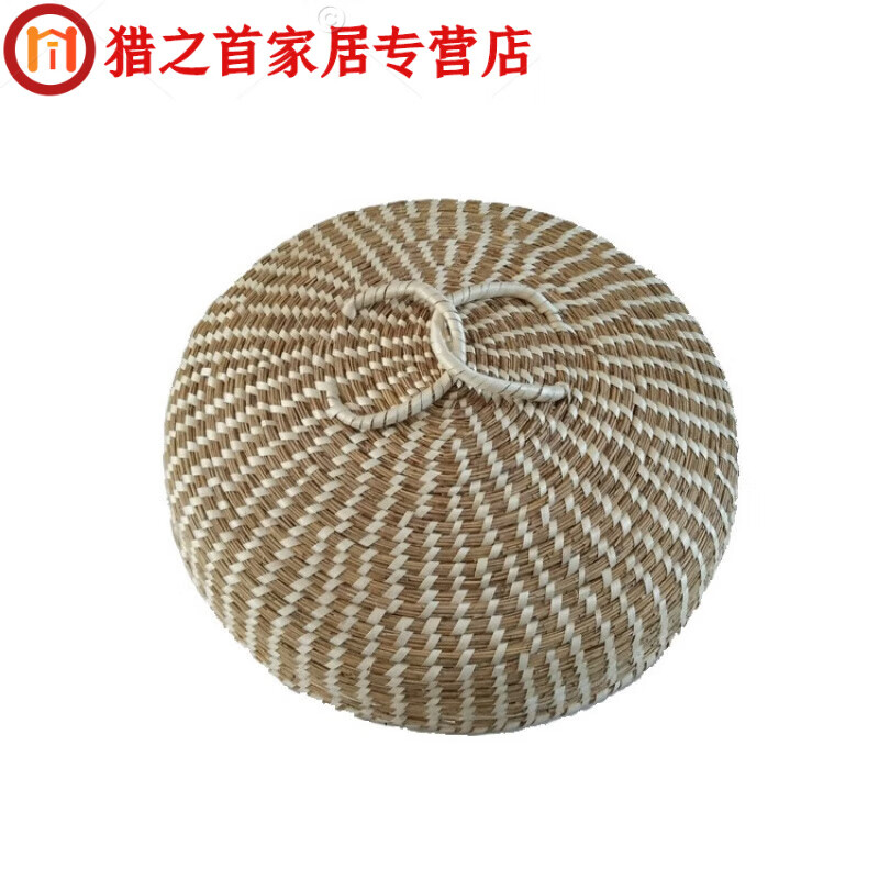 ABDT straw pot lid household high arch handmade reed straw six-seven-eight-print iron pot steamer wood pot hot pot stove fish pot 28cm 22- without wrapping