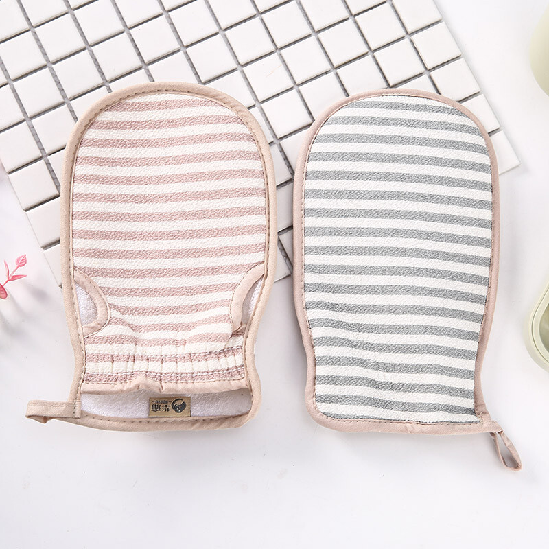 Korean magic bath towel, good for rubbing, strong mud removal, thickened double-sided back rub gloves, no rub, old lady bath towel, light blue bath gloves