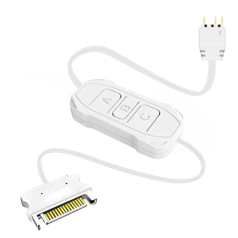 Mingsu Jizhi Titan PRO computer case gaming power supply (side see-through/support ATX/wide-body gaming computer case/support long graphics card/back cable) ARGB black 5V 3-pin Shenguang Sync mini controller + remote control