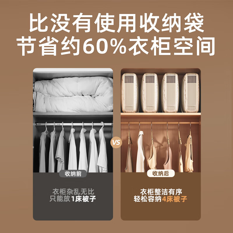 Ecoco Moving Packing Bag Storage Bag Luggage Bag Clothes Quilt Organizing Bag Waterproof and Moisture-proof Moving Artifact Cream|Large Size (Storage a 6-pound quilt)