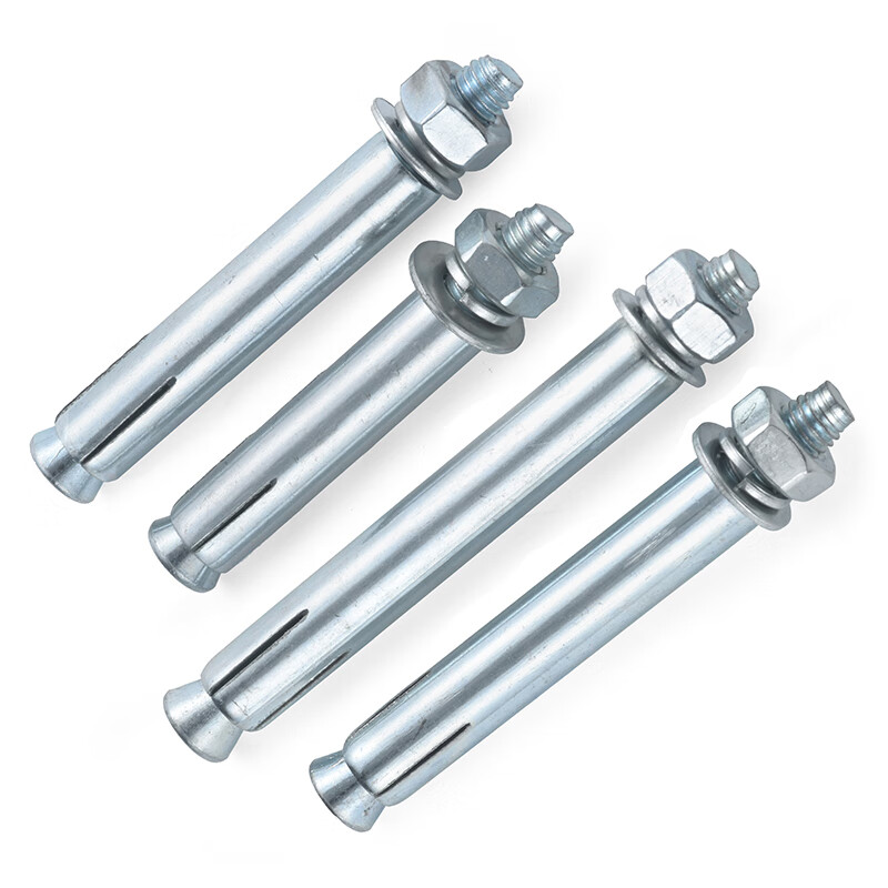 Jinggong (JINGGONG) national standard galvanized expansion screw extended extra long full pull bolt M6M8M10M12M14M16M20 M8*150 (5 pieces) punch 12mm