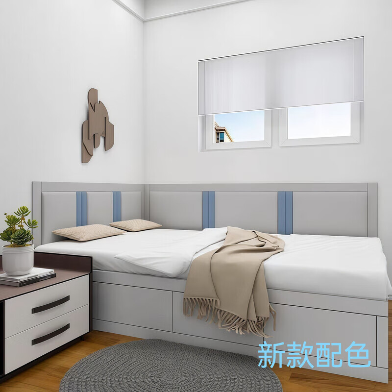 Shantou Lincun wall-mounted soft-packed bed side tatami enclosing Kang enclosing children's anti-collision enclosing seat cushion headboard background sticker self-adhesive style one gray one piece 0.1/square one piece do not take pictures Send samples