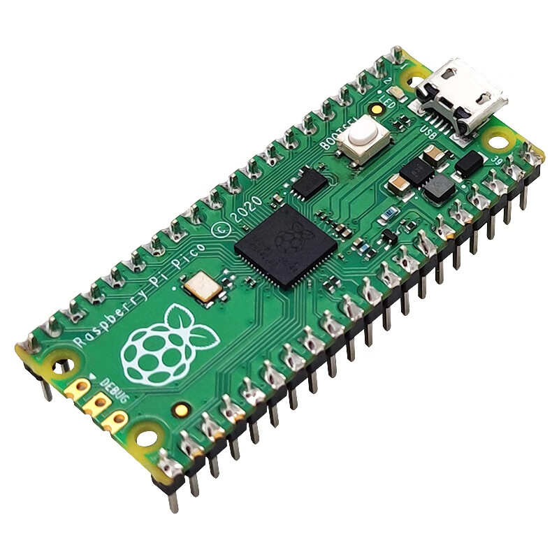 Throwing stones Raspberry Pi Pico development board dual-core RP2040 chip 133MHz microcontroller programming learning soldered pin header