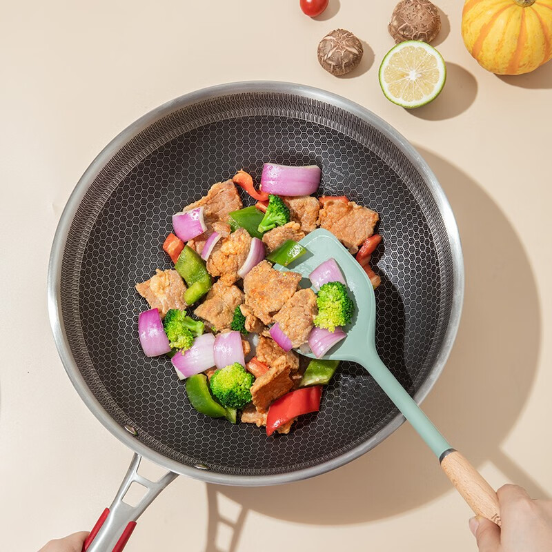 Kangbach silicone spatula protects the pot and does not damage the pot, high temperature resistant cooking spatula, kitchen special silicone spatula white