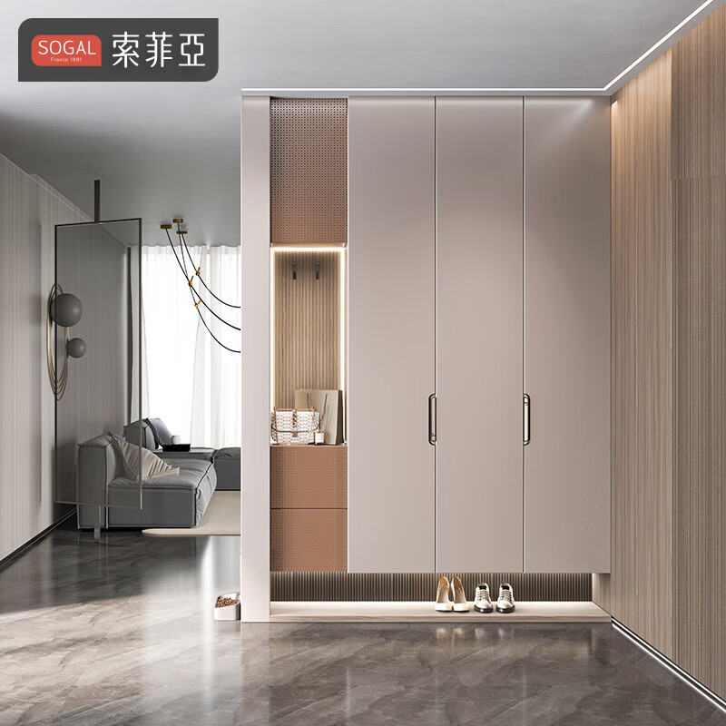 Sophia bedroom wardrobe light luxury master bedroom furniture large wardrobe swing door storage cloakroom whole house custom wardrobe cabinet custom gold